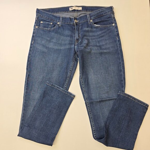 Levi 524 Too Superlow Medium Wash 13M Jeans Denim - Picture 1 of 9